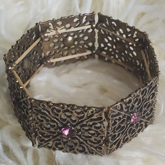 Antique Filigree Bracelet. 🌴 - Picture 1 of 7